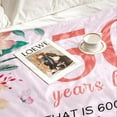 thumbnail image 4 of 50th Birthday Gifts for Her, 50th Birthday Decorations, 50th Birthday Gifts for Women, Gifts for a 50 Year Old, Happy Birthday Gifts for Women Turning 50 and Fabulous Blanket 50x60, 4 of 6