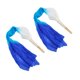 thumbnail image 1 of Abanico Airshi de seda artificial para danza del vientre, diseño tricolor de 1,5 m, 1 of 9