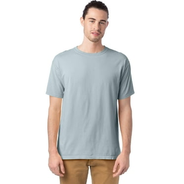 Hanes Unisex Garment Dyed Cotton T-Shirt Soothing Blue XL