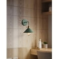 thumbnail image 4 of Wall Sconces Light Pure Copper UL Certification lamp Holder with knob Switch Base Wall Industrial Vintage Edison Simplic Lamp Fixture for Cafe Club -Bulb not Included(Green), 4 of 6