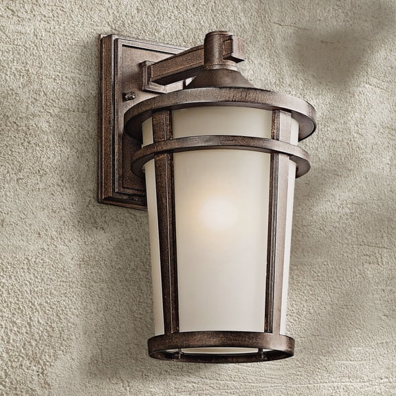 Kichler Atwood 490 Outdoor Wall Lantern - Brown Stone