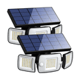 thumbnail image 1 of Paquete De 2 Lámparas Solares Sensor De Movimiento 3 Modos Malubero, Negro, 1 of 5