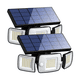 thumbnail image 1 of Paquete De 2 Lámparas Solares Sensor De Movimiento 3 Modos Malubero, Negro, 1 of 5