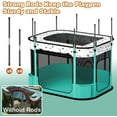 thumbnail image 2 of Portable Cat Playpen, 8-Rod Reinforced Kitten Dog Playpens, Foldable Play Pen for Indoor Cats Enclosed Pet Puppy Doggy Outdoor, Collapsible Tent Kennel Cage House(32"x24"x22"), 2 of 8