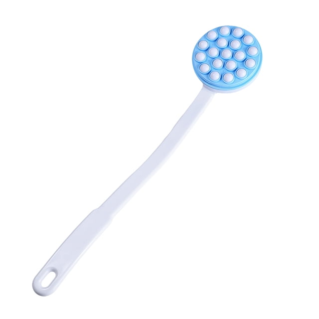Cepillo de baño para limpieza de ducha y masaje, herramienta de masaje de spa con mango largo.