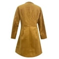 thumbnail image 4 of Tejiojio Coats Clearance Women Fashion Long Sleeve Woolen Lapel Solid Color Long Jacket Coat, 4 of 6