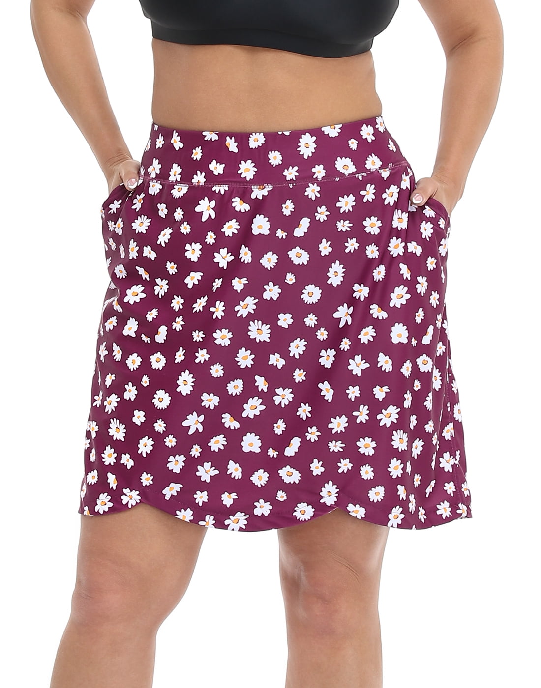 HDE Womens Plus Size Skort Skirt with 