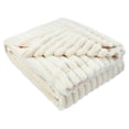 thumbnail image 4 of Mainstays Vanilla Dream Channel Faux Fur Blanket, King, 102" x 90", 4 of 4