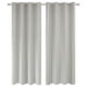 thumbnail image 5 of Pair Ready cortina sombreada gruesa anillo caliente agujero superior o pliegue a lápiz 66wx72l gris y blanco, 5 of 5