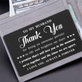 thumbnail image 2 of Yobent Gifts for Husband, Husband Gifts, Thank You Husband Card for Christmas Birthday Valentines, 2 of 6
