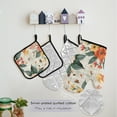 thumbnail image 5 of Flowers and Insects 5 Pcs Kitchen Set Heat Resistant Oven Mitts and Non-Slip Pot Holders with Adjustable Cooking Apron, 5 of 6