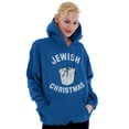 thumbnail image 4 of Jewish Christmas Chinese Takeout Unisex Plus Fleece Graphic Hoodie Brisco Brands 5X, 4 of 5