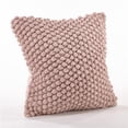 thumbnail image 1 of SARO 3519.P20S 20 Po Crochet Pompon Jeter Oreiller - Rose, 1 of 4