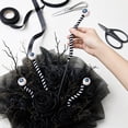 thumbnail image 6 of OCCOA Halloween Eyeball Picks with Stems Wiggly Eyes Wreath Garland Decoration for Door Wall Mantel Party Crafts Spooky DIY Floral Arrangement Gift, Multicolor, 6 of 6