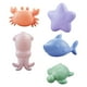 thumbnail image 2 of Juguetes de baño que cambian de color para niños | Pack de 5 animales acuáticos con función de temperatura | Juguetes de plástico blando para pescar y apretar para el baño, 2 of 6