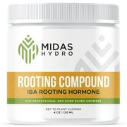 Rooting Gel for Cuttings – IBA Rooting Hormone - Cloning Gel for Strong Clones - Key to Plant Cloning - Midas Hydro Rooting Gel Hormone for Cuttings 4oz - for Professional and Home Based Growers