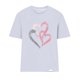 thumbnail image 3 of TaTaai Ladies' Valentine Heart Print Round Neck Short Sleeve Shirt, Valentine's Day Gift, Casual Festival Fashion Top Gift, 3 of 4