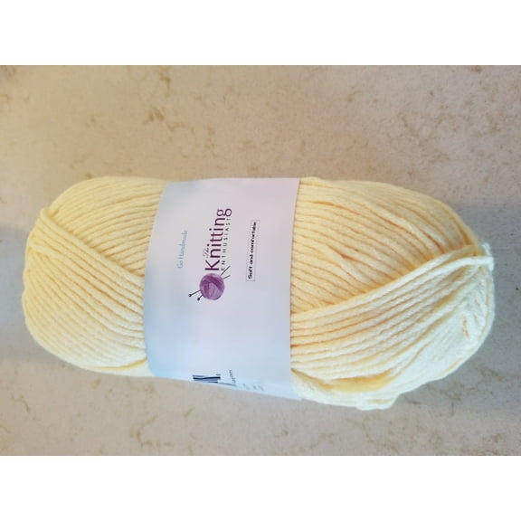 The Knitting Enthusiast Worsted Weight Yarn - Yellow