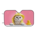 thumbnail image 6 of Lsque A Funny Cat Car Windshield Sun Shade | Accordion Folding Style Auto Shade for Car Truck SUV Van | Blocks UV Rays Sun Visor Protector | Small, 6 of 7