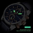 thumbnail image 4 of Men Watches Business Casual Wrist Watches (Multifunction/Waterproof/Luminous/Calendar) Genuine Leather Band Fashion Watch for Men, 4 of 6