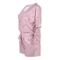 thumbnail image 6 of Munlar Robes For Women,Christmas Loungewear For Family,Women's Fashion Star Print Short Sleeve Casual Home Wear Pajamas Top Pants Suit, 6 of 9
