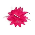 thumbnail image 4 of GOGIRL! USA Red Petal & Plume Hair Flower for All Ages, 4 of 5