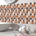 thumbnail image 4 of 6 piezas de azulejos adhesivos para salpicadero de cocina, azulejos de pared para baño a prueba de agua, azulejos de piso despegables y adhesivos, 4 of 5