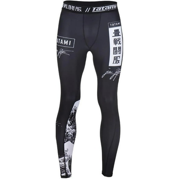 Tatami Fightwear Kanagawa Grappling Spats - 2XL - Black