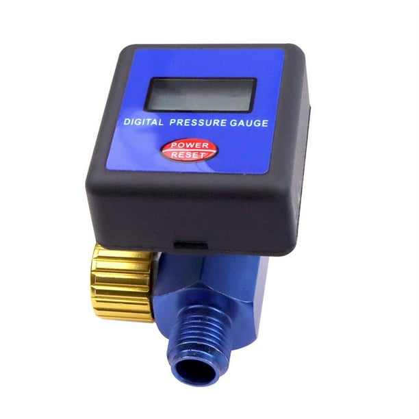 Válvula de Control de Manómetro Regulador de Presión de Aire Digital de 1/4 Pulg. y 145 PSI, Válvula Reguladora de Presión Digital para Herramientas de Pintura en Aerosol