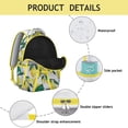 thumbnail image 2 of Lemon Pattern Students Backpack Cute Yellow Fruit School Bag with Vintage Floral Design, Comfortable and Durable, 2 of 3