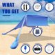 thumbnail image 5 of Carpa de playa FBSPORT, 213 x 213 cm, protección solar portátil UPF50+, 5 of 9