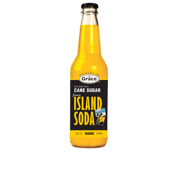 Grace Mango Island Soda, 355 ml bouteille Grace Mango Island Soda, 355 ml Bouteille