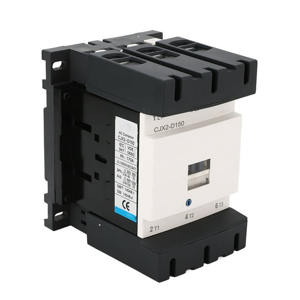 Contactor De CA, Contactor AC380V 150A Conductividad Fuerte Retardante De Llama Contacto De Plata 1NO 1NC Para Fábrica