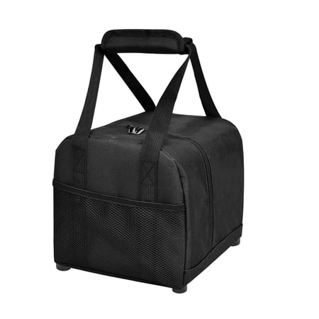 Hyasfey Bowling Ball Bag Portable Single Ball Tote Bag with Padded Ball Holder And Mesh Pocket Small Bowling Ball Case for Men Gifts