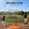 thumbnail image 5 of VEVOR 7x7 ft Baseball Softball Practice Net, Portable Baseball Training Net for Hitting Batting Catching Pitching, Backstop Baseball Equipment Training Aids with Strike Zone (Without framework), 5 of 9