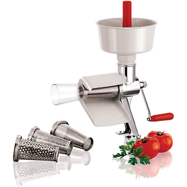 World Cuisine Stainless Steel Tomato Juicer Mill W/ Removable Plastic