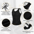thumbnail image 5 of Lilvigor Sauna Suit Waist Trainer Tank-Top Vest for Men Fat Burning Sweat Heat Trapping Pullover, 5 of 7