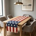 thumbnail image 2 of 4th of July Patriotic Table Runners, 72x13 Inch Stars Stripes Red White and Blue Table Runner for Memorial Day Independence Day Table Decor, 2 of 6