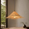 thumbnail image 5 of Woven Bamboo Lampshade Decorative Light Cover for Indoor Table and Floor Lamp, Softens Light for Living Room Bedroom Dining Room Interior, 5 of 7