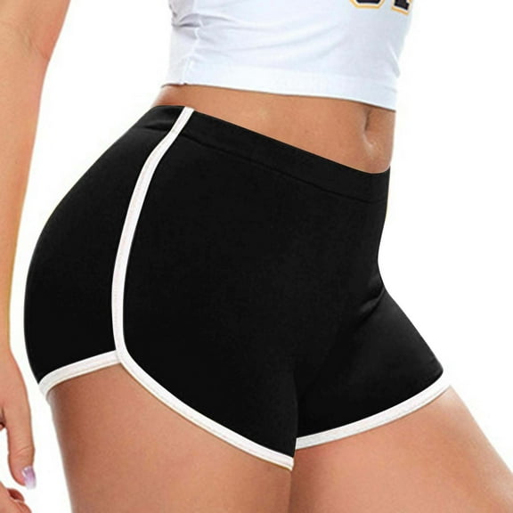 Tittly Womens Shorts Running Shorts Sport Shorts For Women Sport Booty Shorts Casual Summer Athletic Shorts Breathable Gym Workout Shorts High Waisted Shorts Workout Shorts Women Black L