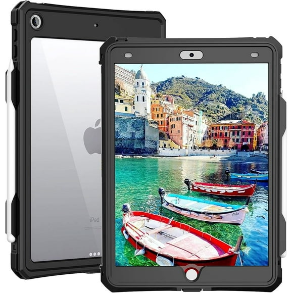 Waterproof iPad 10.2 Case - Waterproof iPad 9th Generation Case 2021 Full Body Protection Bumper Case for iPad 7 8 9