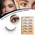 thumbnail image 4 of GHSOHS Reusable Eyelashes Thick Curly Long Lashes Extension Kit Soft Diy C Curling Natural Single Eyelashes Thin False Eyelashes Set Makeup, 4 of 7