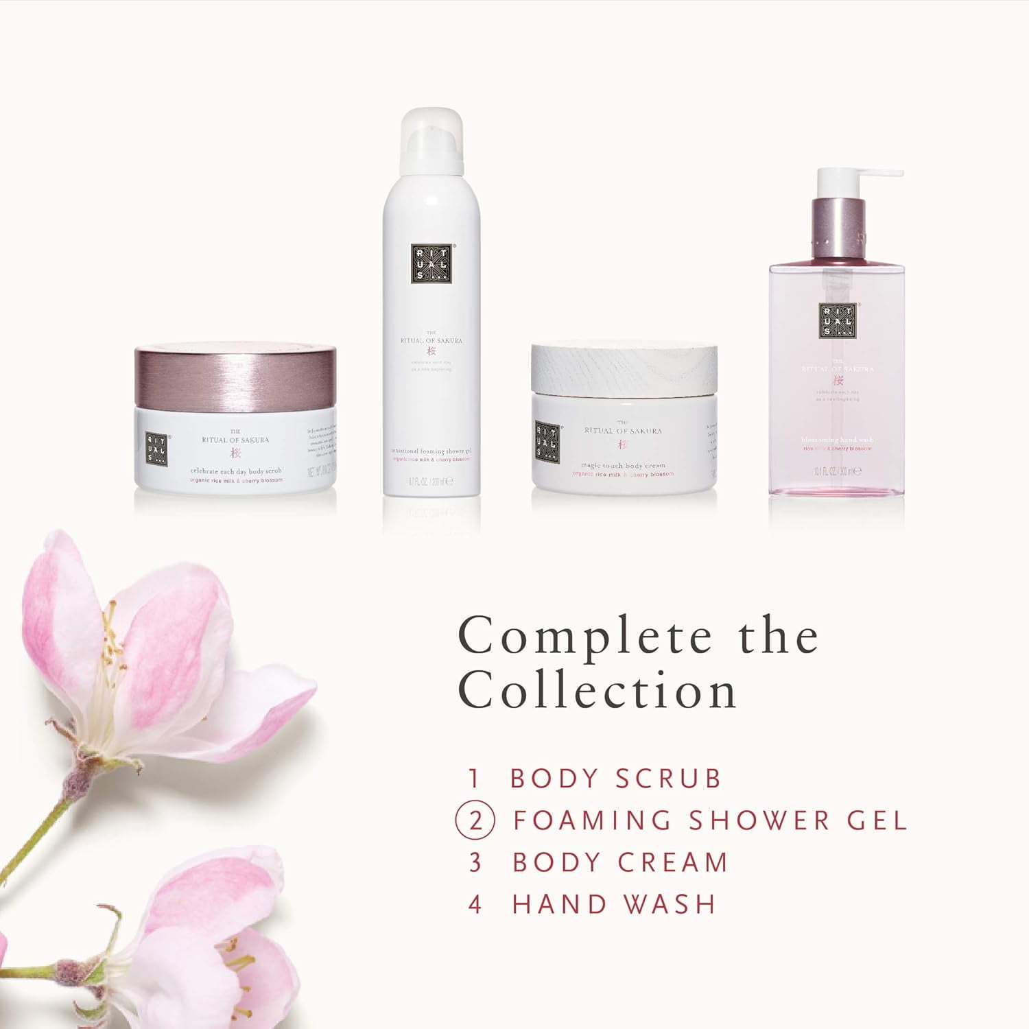 The Ritual of Sakura Foaming Shower Gel 6.7 oz,  200 ml