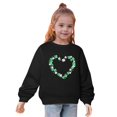 thumbnail image 4 of Bnwani Toddler Sweatshirt Girls Cotton Long Sleeve Sweatshirt St. Patrick'S Day Printed Pullover, 4 of 5