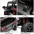 thumbnail image 6 of M optimized 12V Kids Ride On Car Truck w/Parent Remote Control, Spring Suspension, LED Lights, AUX Port, Music, 1.8-3.7 MPH for Boys Girls Aged 3-8, 6 of 7