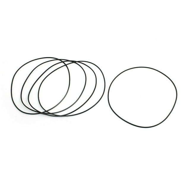 Anillo O de goma flexible mecánico sellado de aceite de reemplazo 130x2mm 5 piezas
