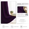 thumbnail image 4 of ZMLEVE Rideaux Thermiques Occultants pour Chambre - Panneaux de Rideaux Isolants pour Salon, 42 x 72 Pouces, Violet, Ensemble de 2 Rideaux à Illets, 4 of 7