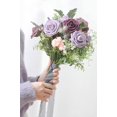 thumbnail image 2 of Rosas artificiales Rosas falsas Flores de rosa de espuma (púrpura claro, 25 piezas) TUNC Sencillez, 2 of 4
