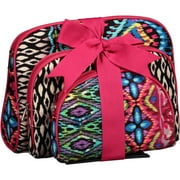 Once Upon a Rose Cosmetic Bag Set, 3 pc