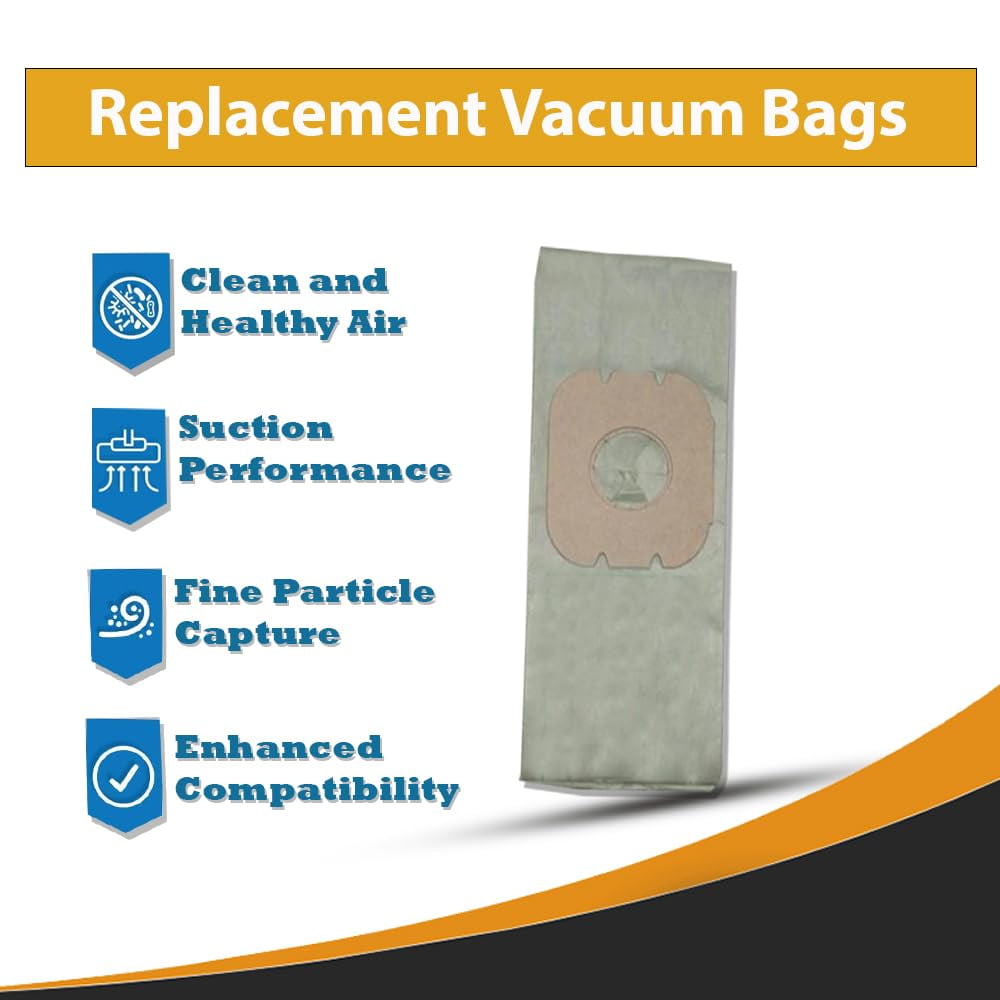 Replacement Part For Hoover Style H Celebrity Vacuum Bags Type 4010009H, H-4010009H [12 Bags]